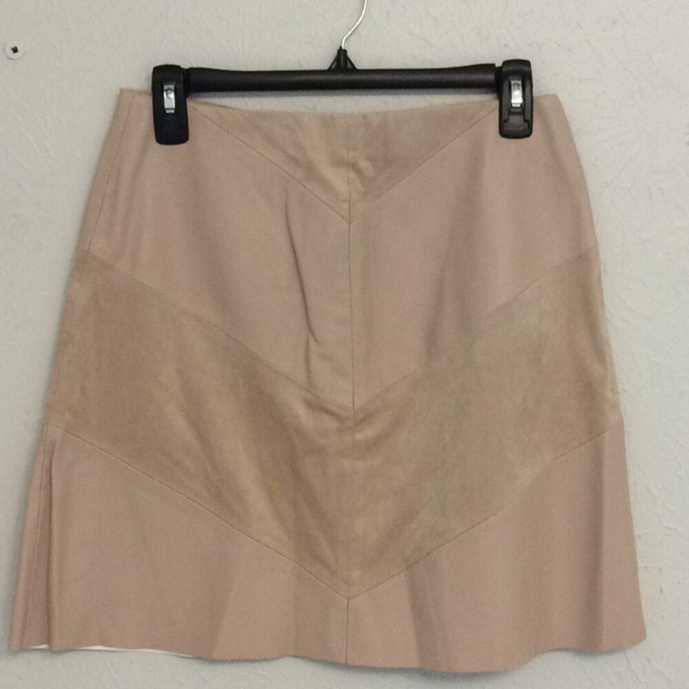 Zara Basic Collection Faux Suede/Leather Mini Skirt